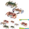 Marine Animal Crab Model With Realistic Design For Desktop Decor