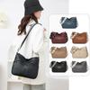 Fashionable and Simple Multi-layer Crossbody Bag, Soft Leather Single-shoulder Bag, Women's Underarm Bag