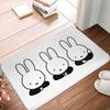 Miffy Entrance and Fully Perfect for Indoor and Outdoor Fluffy Bath Door Mud Removal and Home 40x60cm Mat, Stylish, Non-slip, Washable, Quick-drying,