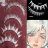 Masquerade Party Cosplay White Eyelashes Natural Look False Eyelashes White Manga Lashes