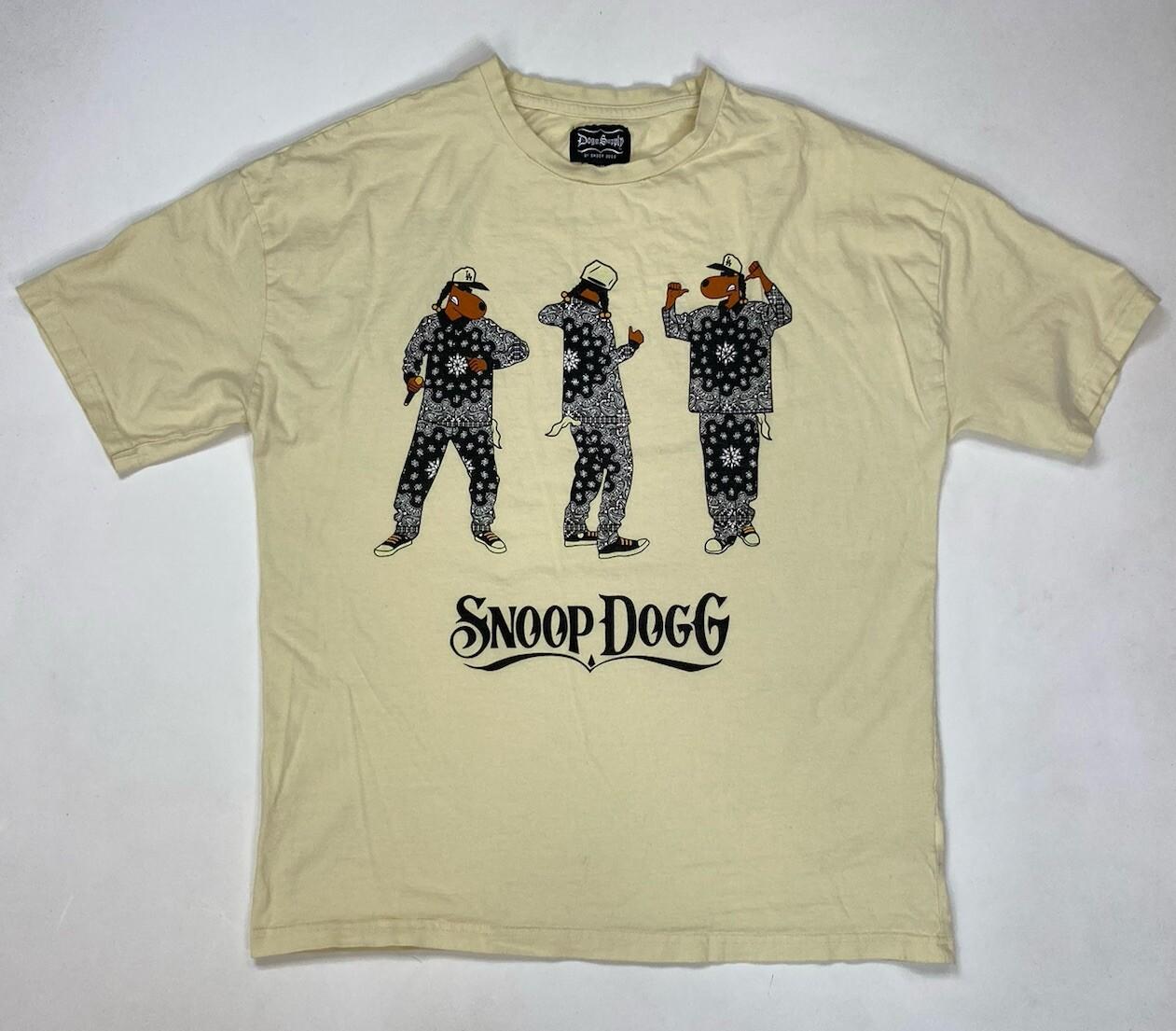 Dogg Supply by Snoop Dogg Graphic T-shirt Men Medium Yellow Music Rap XL