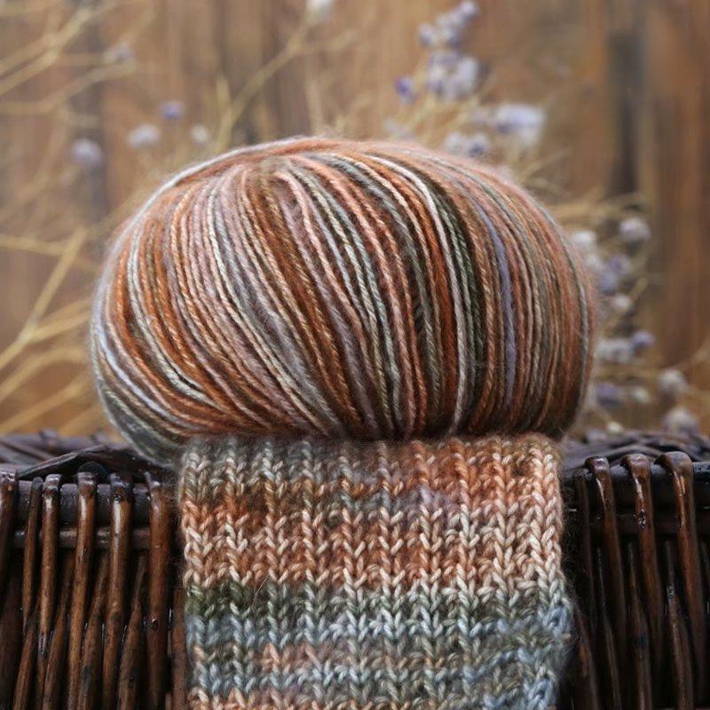 Ball Gradient Dyed Baby Special Wool Ball Scarf Wool Handmade DIY Soft Cotton Yarn Ball Knitting