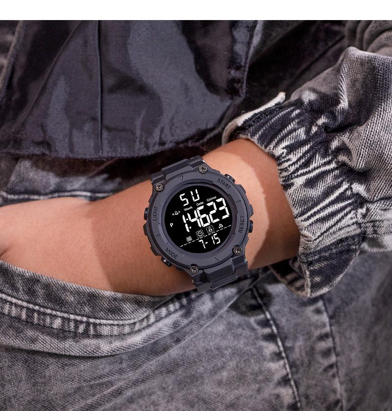 Men's Multifunctional Luminous Sports Watch - Outdoor Student Electronic Alarm Clock