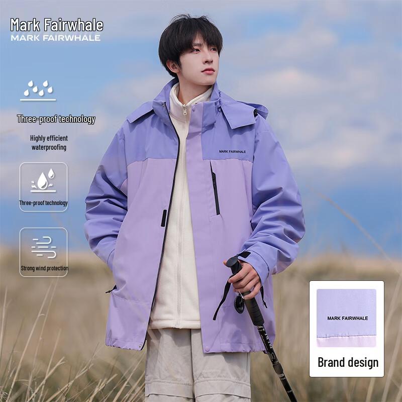 

Mark Fairwhale Men s 2025 Autumn Windproof Water-Repellent Outdoor Jacket 3XL