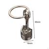 Car Engine Piston Style Keychain Keyring Zinc Alloy Auto Parts for Handbag Wallet