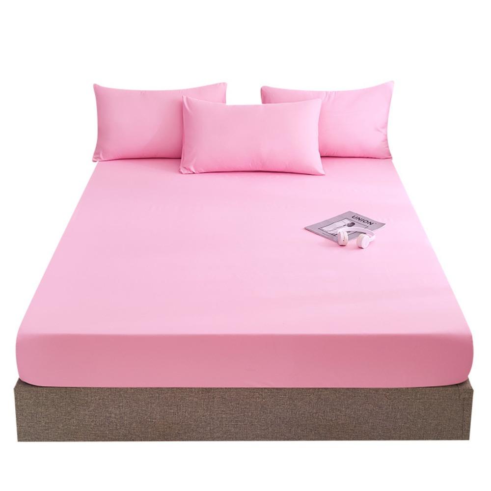 Summer Washed Cotton Fitted Sheet Set, All-around Wrap Mattress Cover, Baby Friendly Single Bed Sheet Mattress Protector