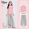 Disney Girls' Autumn Baseball Jacket and Harem Pants Set