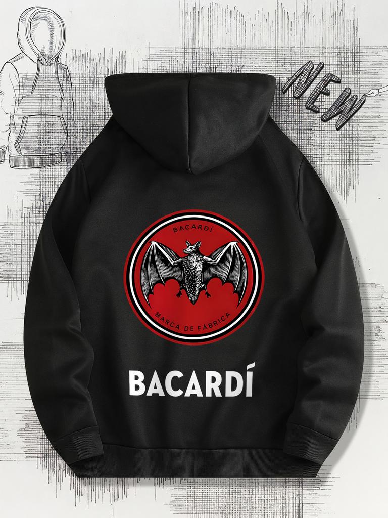 Men's Hoodie - Casual Drawstring Sweatshirt with Front Kangaroo Pocket, Polyester Material, Perfect for Autumn and Winter