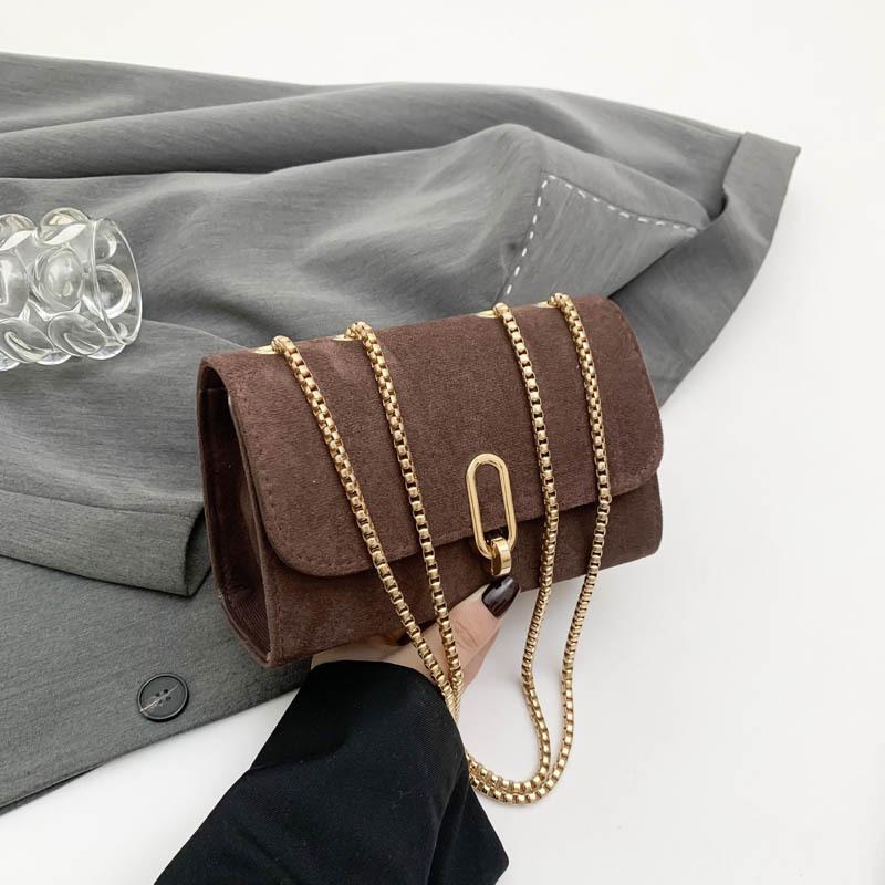 Ausländischer Stil einfache Persönlichkeit Mode einfarbig 2025 Frühling lässig Retro Schloss Einzel Schulter Crossbody kleine quadratische Tasche Frau