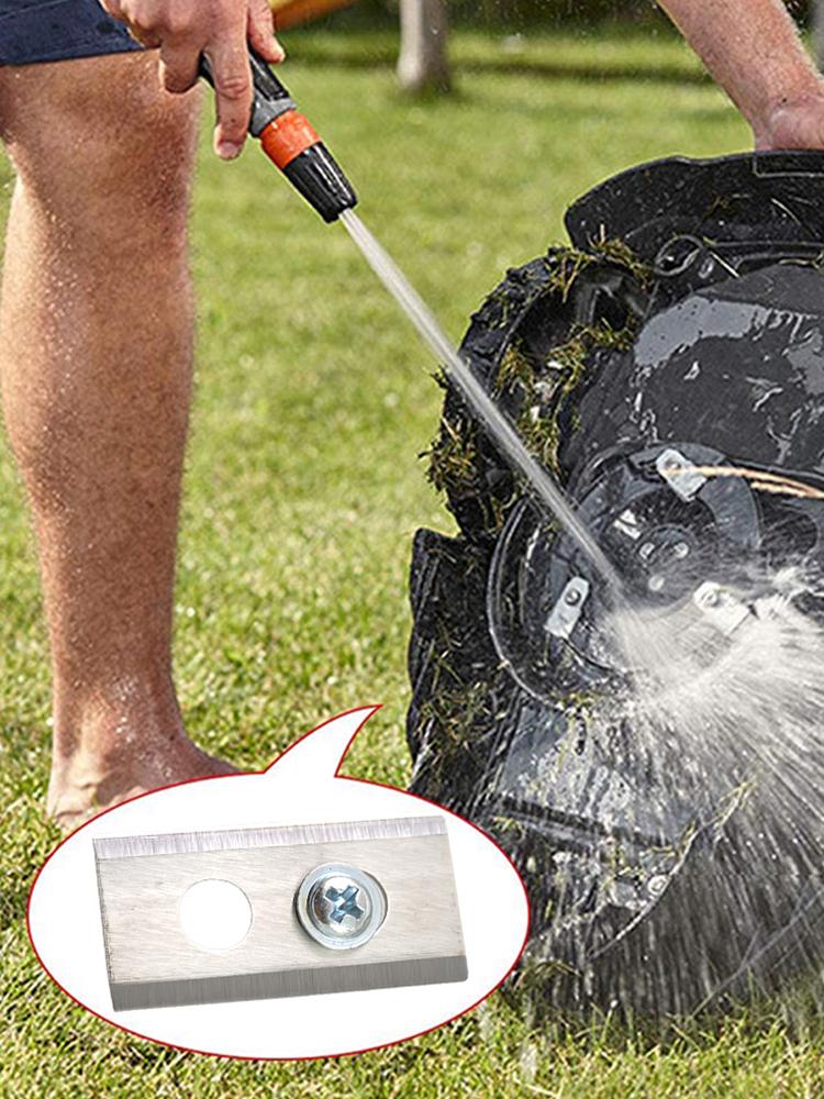 1Set Lawn Mower Cutting Blades Replacement Grass Trimmer Blade Double Hole Grass Cutter Piece for Mammotion Luba Robot Lawnmower