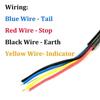 12V 80V LED Rear Tail Light High Lumen Electric Bike Scooter Waterproof Brake Stop Lamp for Safe Evening Rides