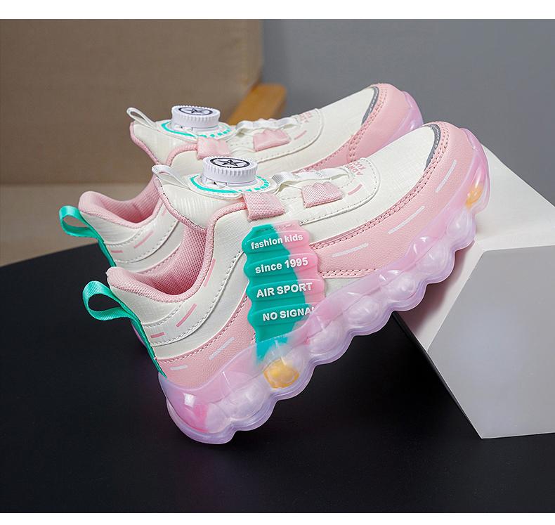 2025 Herbst/Winter Leder-Sportschuhe für Mädchen mit Drehverschluss