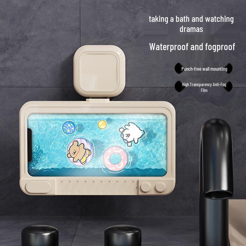 Waterproof Rotatable Phone Holder for Bathroom and Kitchen