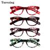Turezing Fashion Ladies Reading Glasses Personality Print Flower Frame Decorative Eyeglasses +2.0+2.5+3.0+3.5