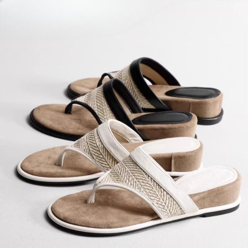 New Style Women's Shoes Soft-soled Wedge Heel Flip-flops