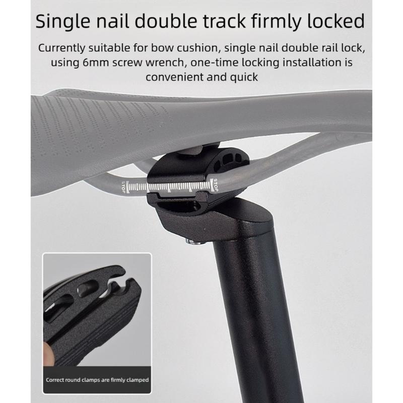 Hochfeste Sattelstütze mit Einzelklemme 30,9/31,6 mm Mehrfaches Anti-Rutsch-Design Sichere Arretierung