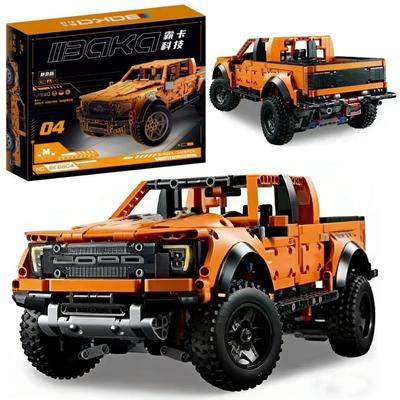 1300+PCS Tech Raptors Pickup Truck Race Car Building Block Kit Compatible MOC Creative DIY Vehicle Bricks Toys Gift Teens Adults