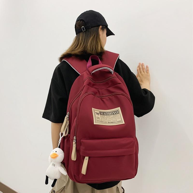 Schoolbag Korean Version Casual Backpack Large Capacity Schoolbag Primary School Junior High School Student Schoolbag Fashionable New Commuter