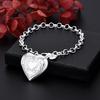 Elegant Heart Frame Pendant Bracelet Fashion Party Wedding Wrist Jewelry Suitable for Women Matching Various Outfits