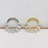 Anello in Lega di Titanio G23 2024 con Frange Intagliate per Naso e Orecchio - Gioiello Piercing Raffinato