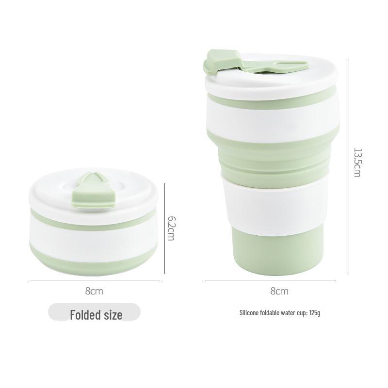 Foldable Silicone Travel Cup - Portable Outdoor Drinking & Mouthwash Solution