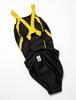 Mizuno Stream Ace Challenge Swimmer Medium Size Size 94 for Fitness and Gym Women's Swimsuit, Cut, XS, Black/Yellow, (N2MA0220), Use.