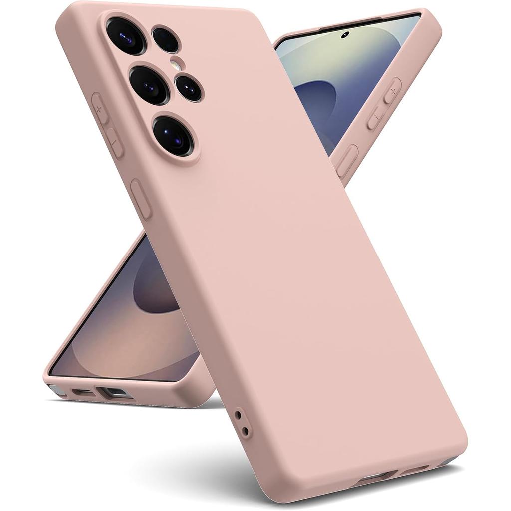 Luxuriöse Flüssigsilikonhülle für Samsung Galaxy S25 Ultra S24 S25 S23 S22 S21 FE S20 Plus + S24+ S25+ Weiche Gummihülle Bumper-Hülle