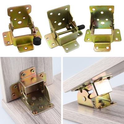 90 Degree Hardware Fittings Foldable Self-Locking Table Leg Brackets Support Frame Chair Extension Folding Hinge