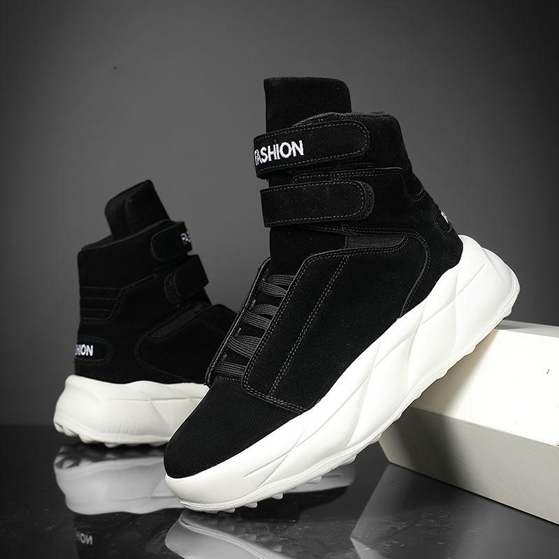 Autunno inverno 2025 scarpe viola alte da panino da uomo scarpe da papà sportive scarpe trendy ins taglia grande 45 scarpe casual da skateboard