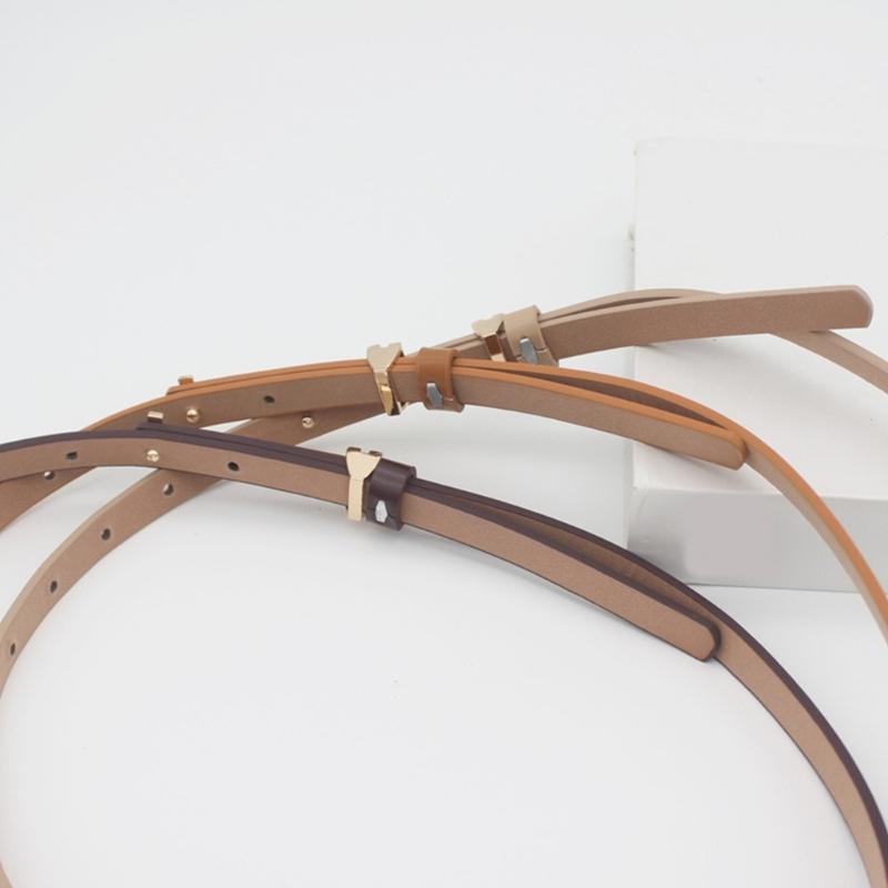 Elegante Cintura Sottile in Ecopelle Sottile Cinturino Vita Accessorio alla Moda Cintura Vita Per Donna Outfit Casual Abbigliamento da Ufficio
