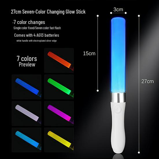 Seven-Color LED Glow Stick for Concerts - Atmosphere Star Prop