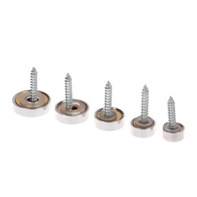 12Sets Off Bolzen Montieren Abstandshalter Zeichen Werbung Befestigungen 10-18Mm Dekorative Spiegel Schraubkappe Nägel Schraube Abdeckungen Kits