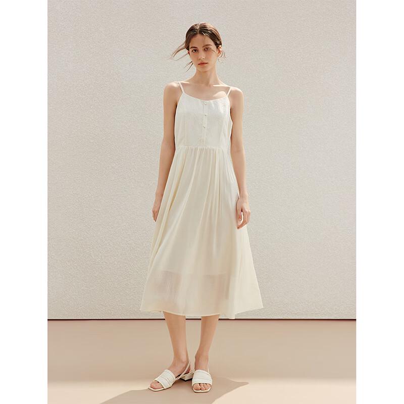 INMAN French Style Jacquard Camisole A-line Dress