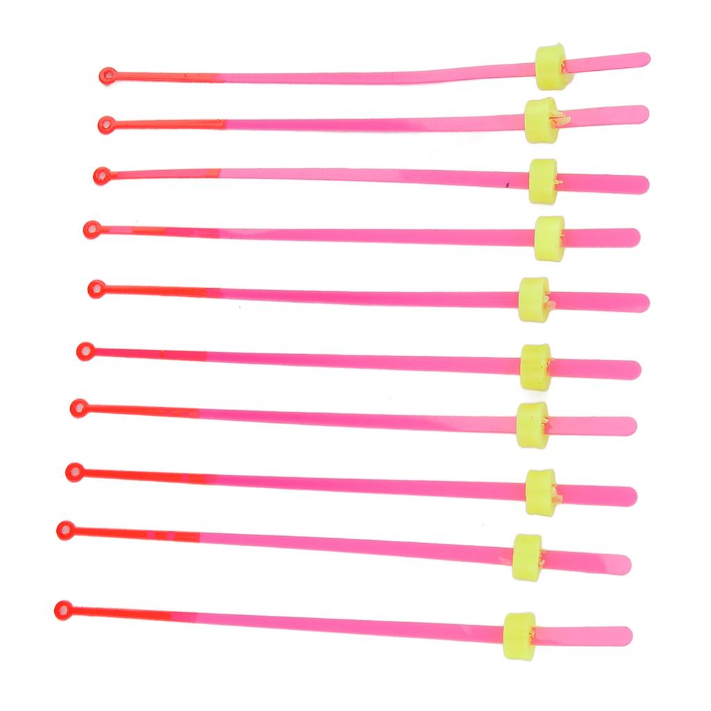 10Pcs Ice Fishing Rod Tip ABS Mini Top Section Fishing Tackle Extension Pole for Winter Fishing12cm