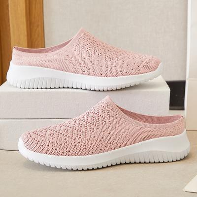 Pantofole donna 2025 nuove pantofole da esterno scarpe pigre un pedale scarpe da madre testa a sacco mezza ciabatta