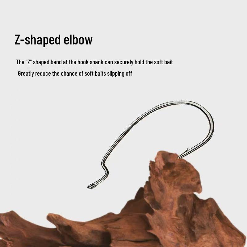 Reinforced 9003 Crank Hook for Sea Fishing, Bass & Perch, Texas Rig Soft Bait