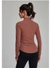 2025 Women's Long Sleeve Fitness Jacket for Spring & Autumn - Stand Collar Yoga & Running Sportswear