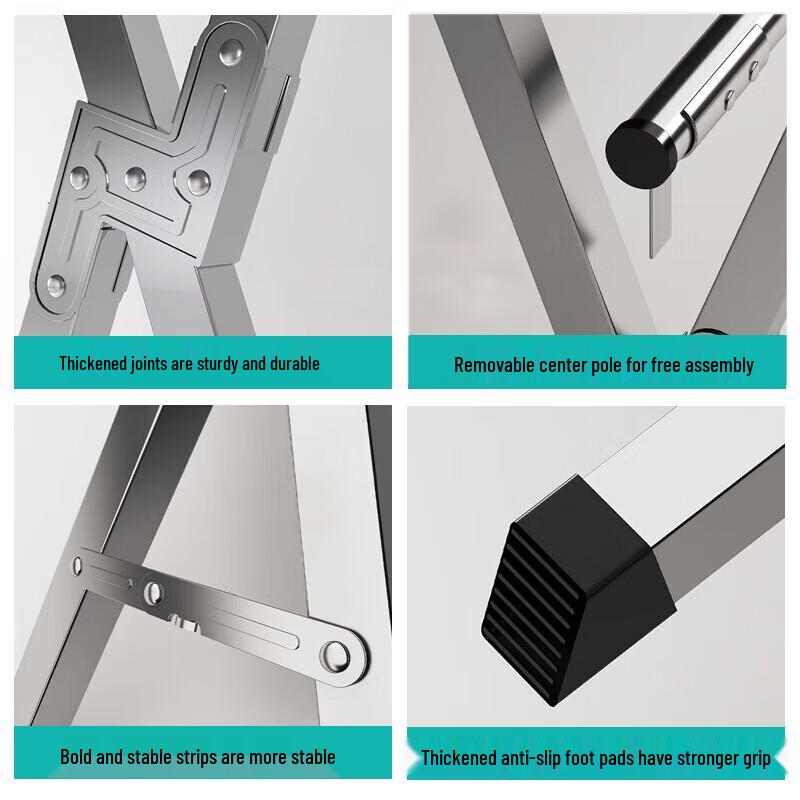 Bo Yi Duo Floor Folding Retractable Stainless Steel Clothes Drying Rack