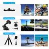 Action Camera Accessories Kit Sports Camera Accessories Set with Waterproop Housing Silicone Protective Case Selfie