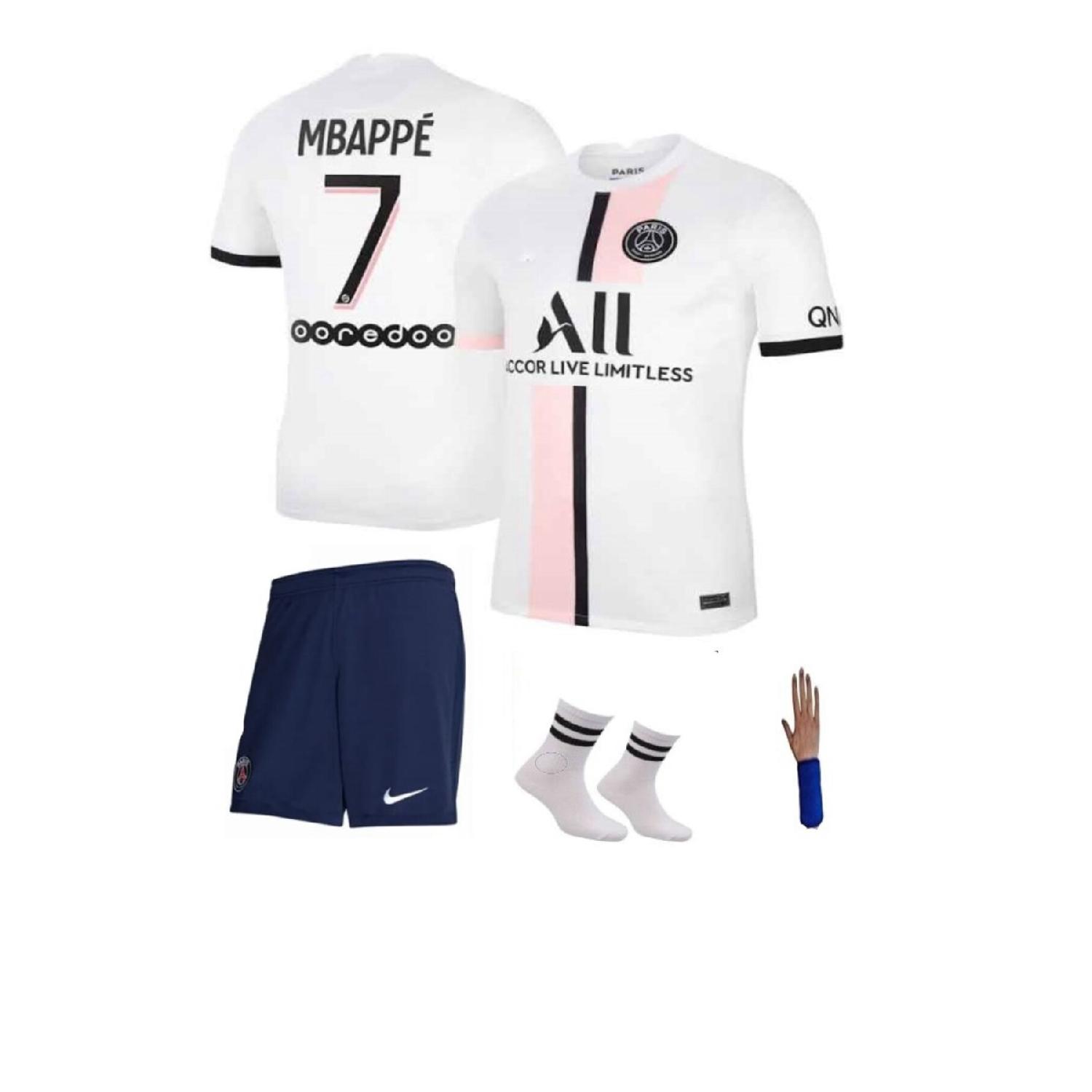 

Psg Mbappe White 22/23 Season Set из 4 детских футбольных майок специального дизайна