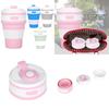 Eco-friendly 350ml Portable Silicone Collapsible Coffee Mug For Daily Use