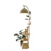 Nordic Cream Floor Lamp with Shelf - Modern Living Room, Study, Bedroom & Bedside Vertical Table Lamp