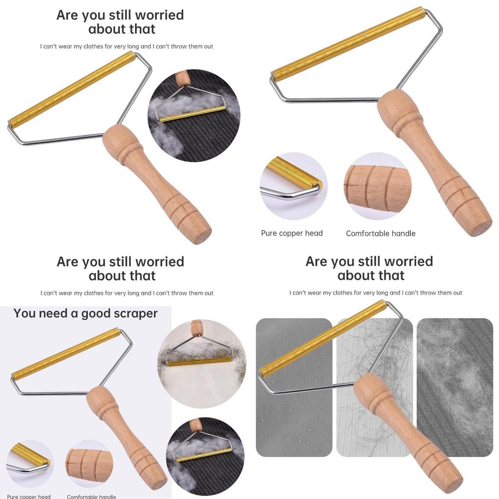 Wholesale Jute Wood And Alloy Lint Remover Perfect For Removing Pet Hair