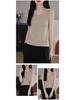 Women's Slim Fit Knitted Wool Vest - Soft Sleeveless Crew Neck for Spring & Autumn Layering