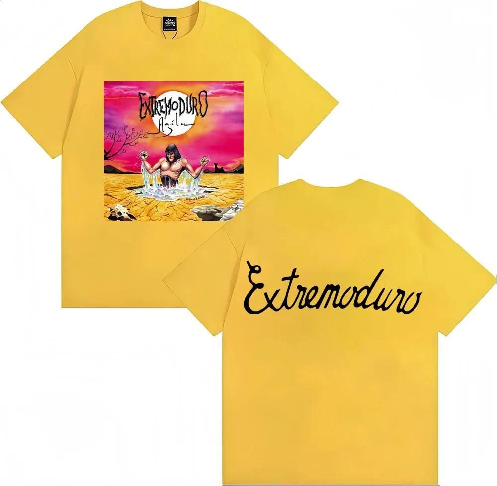 Rock Music Band Extremoduro Agila Album Graphic Men Women Fashion Vintage Hip Hop TeesCotton Loose Fans TShirts Streetwear