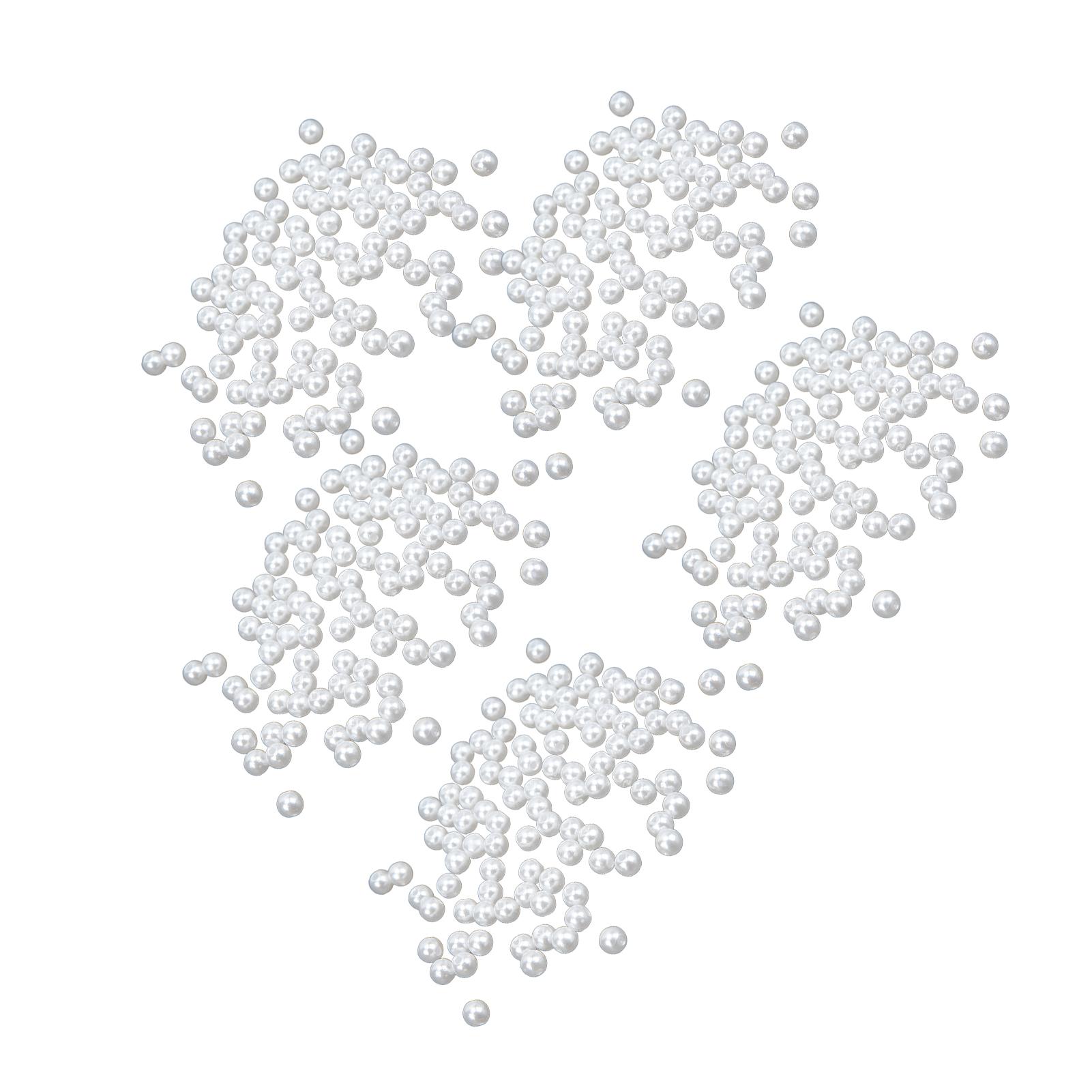 

500pcs Pearl Beads 6mm Beige Plastic DIY Necklace Accessories for Jewelry Pendants