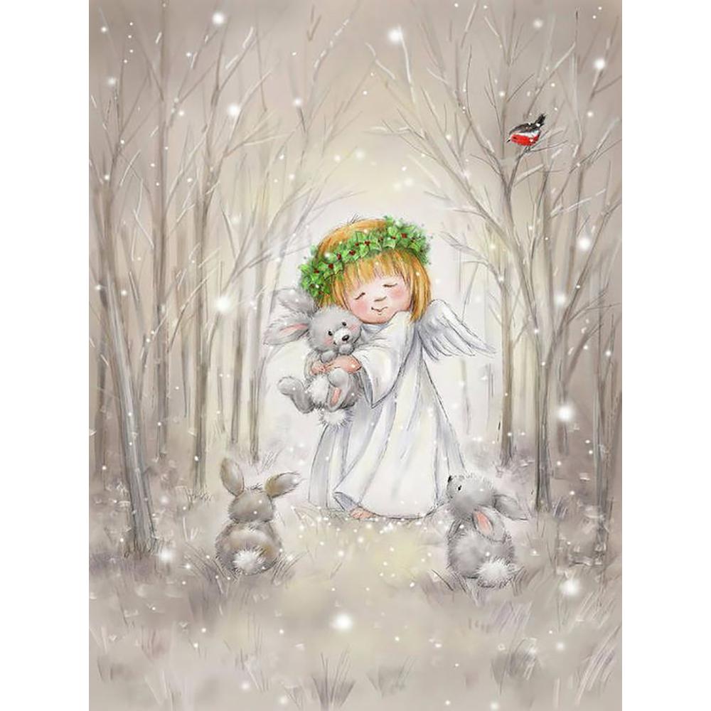 5d Diamond Painting Christmas Bear Hat Handicraft Full Square Diamond Embroidery Cross Stitch Animal Mosaic Christmas Wall Art