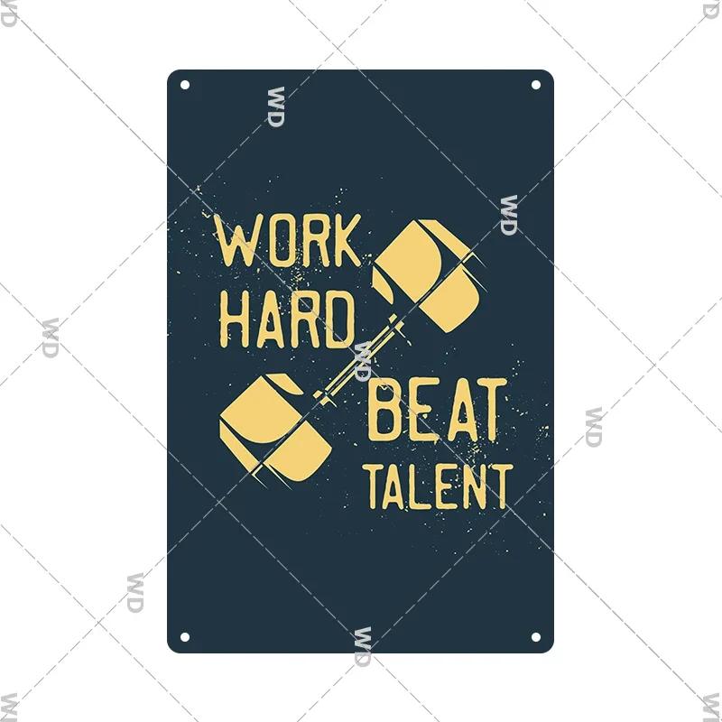 Gym Retro Metal Tin Sign Fitness Funny Vintage Iron Poster Exercise Motivation Quote Home Bar Pub Garage Man Cave Decor Gifts