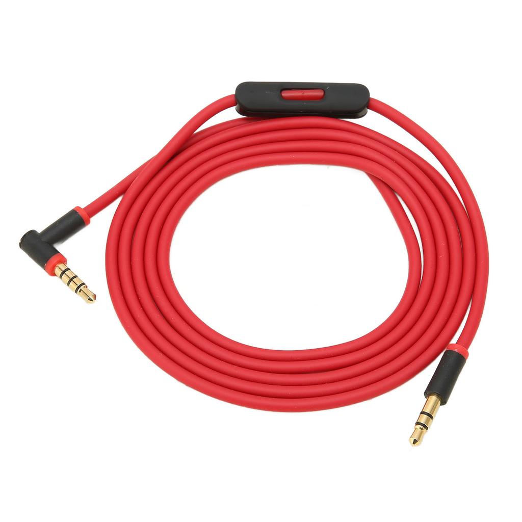 Replacement Audio Cable with Inline Microphone and Track Control Portable Audio Cable for Headphones