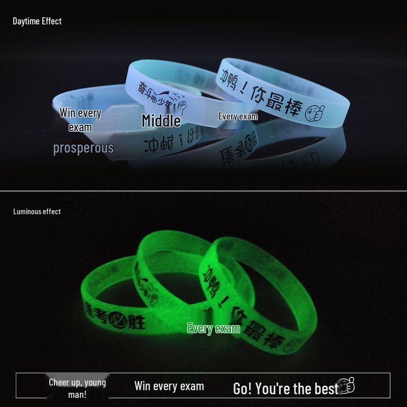 Exam Success Silicone Wristband: Middle/High School Motivation Gift